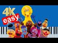 Sesame Street The Street We Live On Slow Medium Piano Tutorial 4K