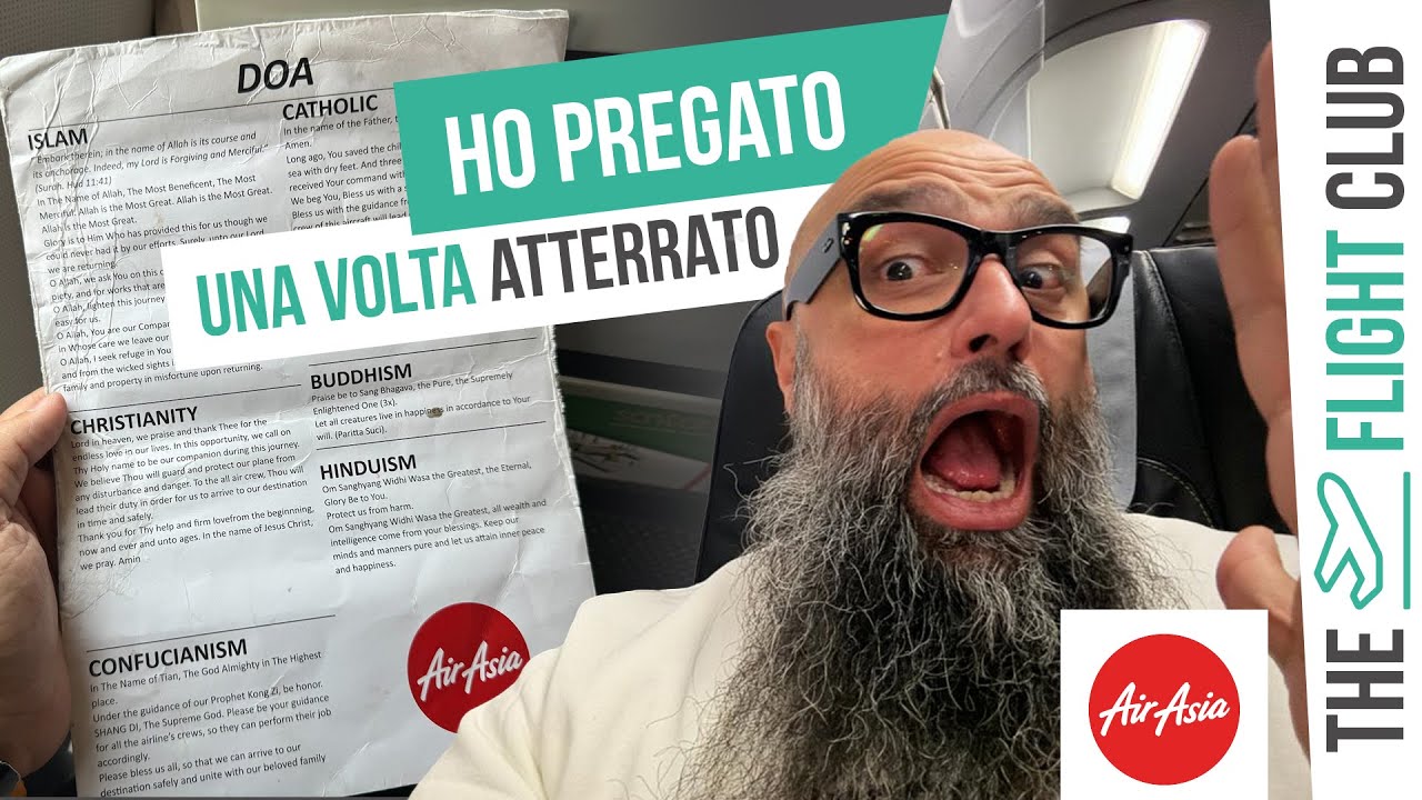 Subito dopo essere atterrati (sani e salvi) abbiamo pregato, non mi era mai successo prima: come si vola a bordo di Air Asia