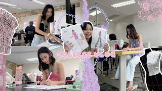 Download lagu college vlog as a fashion student 👗💗| draping, sketching✏️, sewing🧵, textile🫧  mukbang 😋 mp3