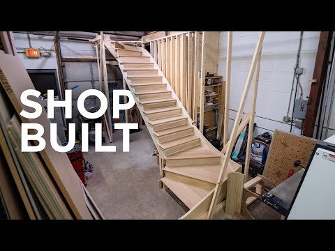 Shop built stairs with extremely detailed drawings | Revealed