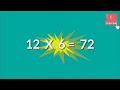 12-x1=12 Multiplication, Table of Twelve Tables Song Multiplication Time of tables - MathsTables