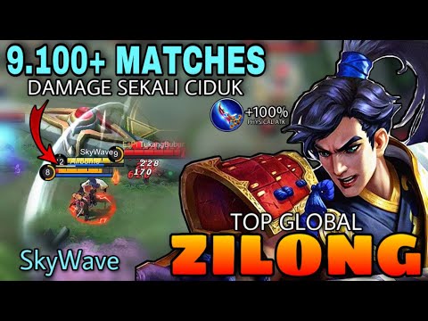 9100+ Matches by SkyWave - Zilong top global - Zilong Best build and emblem - Zilong Mobile legend