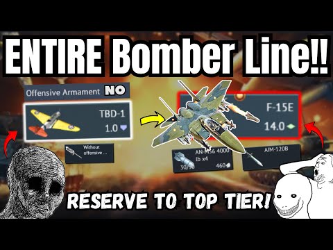 Reserve to Top Tier Challenge!🔥(Entire USA Bomber Line) | I didn't know sth like this EXISTED💀