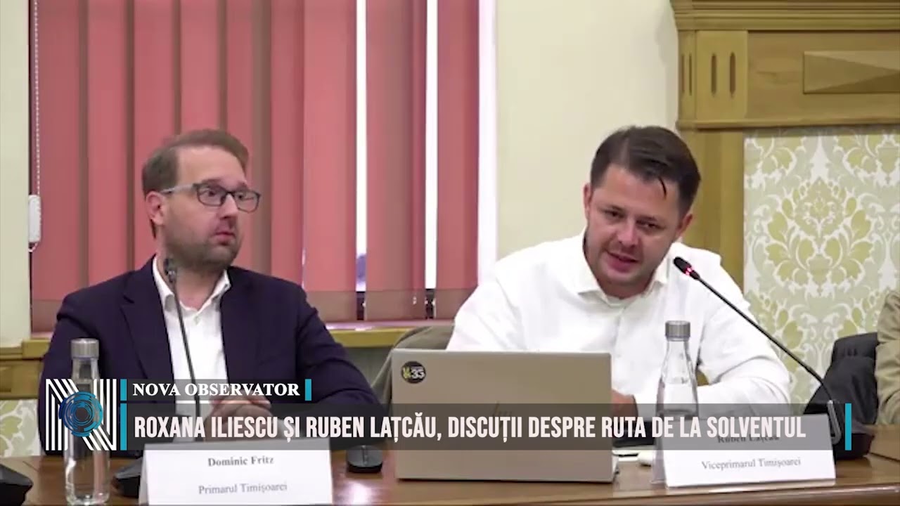 Roxana Iliescu și Ruben Lațcău, discuții despre ruta de la Solventul