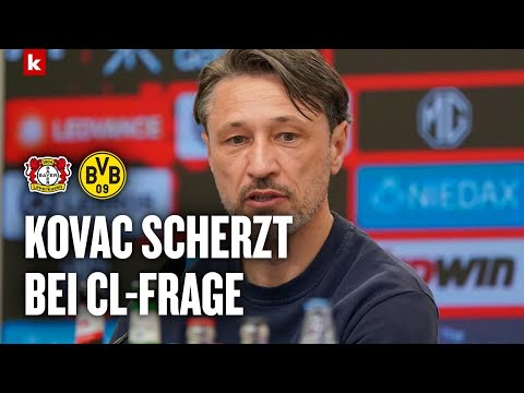 Video Thumbnail: "Einen ausgeben oder der Kirche spenden? Kovac lädt Journalisten ein | Leverkusen - BVB 2:4