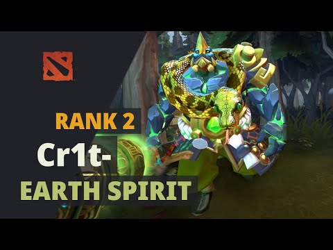Cr1t- (Rank 2) plays Earth Spirit Dota 2 Full Game