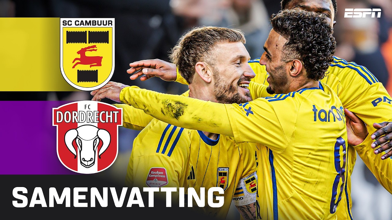 SC Cambuur vs Dordrecht Highlights