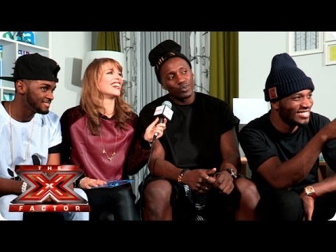 Rough Copy talk Gary Barlow duets and fourth members - TalkTalk Backstage - The X Factor UK 2013