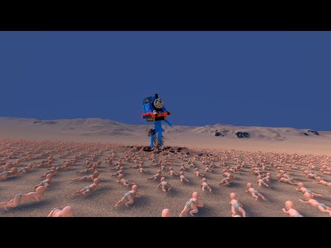 1 THOMAS THE ENGINE vs 5000 BABIES - Ultimate Epic Battle Simulator