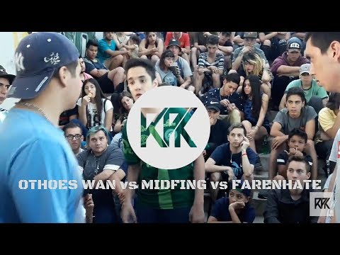 OTHOES WAN vs MIDFING vs FARENHATE - 8vos Fecha 7 (Temporada 2018) - RapubliK y Freestyle Session