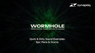 Video thumbnail for Zynaptiq WORMHOLE: Epic Piano And Drums Example by Zynaptiq