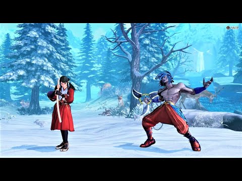 Takane Hibiki vs Basara (Hardest AI) - Samurai Shodown