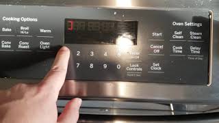 How to turn on sabbath mode on a GE oven