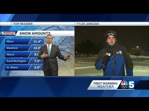 Video: Tom and Tyler are covering our snowstorm. 2.2.21