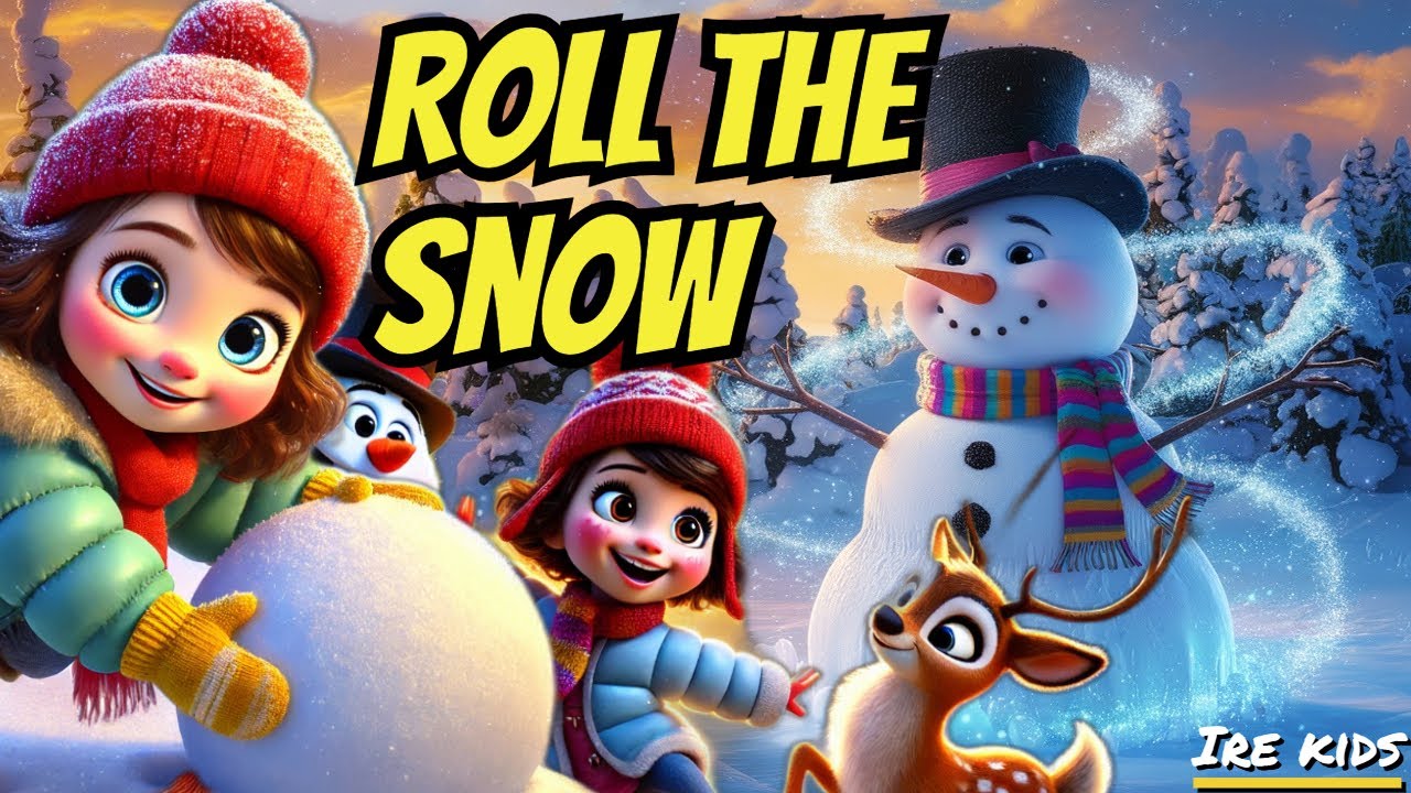 Roll the snow| Fun Winter Snowman Song for Kids