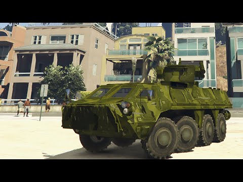 4K60FPS Militiary Training With BTR-4E Ukraine - Gta5 Mods
