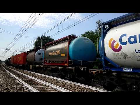 E.186 903 CROSSRAIL CON TEC IN TRANSITO A LENTATE (Monza) 7 - 7 - 2017