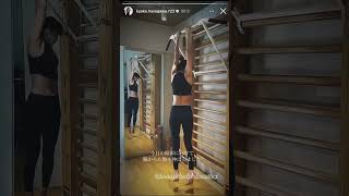 女優 長谷川京子 ジム　ピラティス トレーニング動画 #short