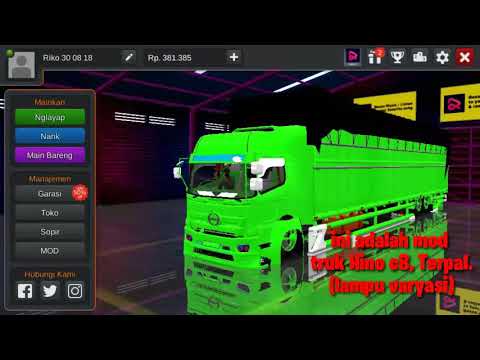 Mod Bussid truk hino c8 terbaru😇