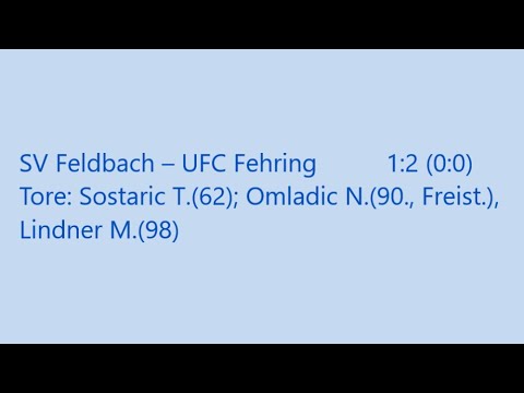 Feldbach – Fehring   1:2 (0:0)