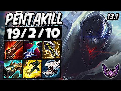 Jhin ADC vs Yasuo [ PentaKill ] EUW Master Patch 13.1 / Season 13 💥