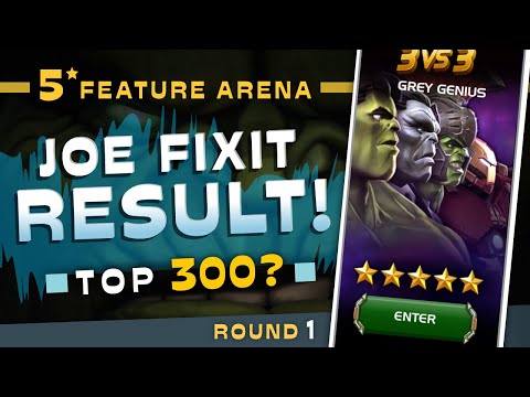 5* JOE FIXIT Featured Arena RESULTS! Hulk Selector Crystal Round 1 | Marvel Contest of Champions