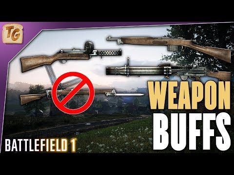 Battlefield 1 Major Weapon Buffs on CTE - LMGs, SMGs, Shotguns & SLRs All Getting Buffs or Tweaks