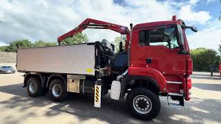 Camion-benne MAN TGS 33.440 6X6 HMF Kraan AHK 3 Zijdige Kipper AS-3 Stuuras NL Tr | Image 4 - Autoline