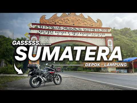 Pertama Kali Motoran ke SUMATERA Sendirian! | Solo Touring Depok - Lampung CB150R