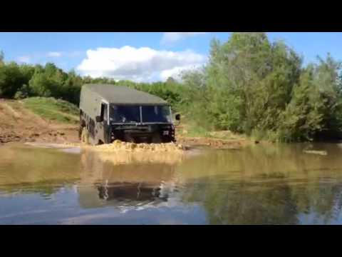 Tony's Land Rover 101 River Crossing