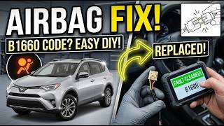 Toyota and Lexus airbag light code B1660 resolved fixed