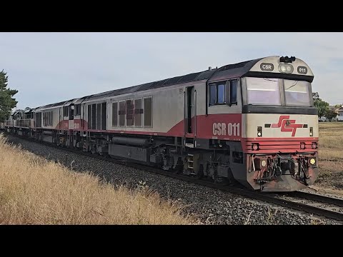 7MP9 SCT down "Grey Ghost" (4 locos), Laverton to Forrestfield, 1820, 2/11/24, Stawell VIC