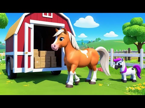 Pony Delivers the Farm Mail 🐴📮 |3D Animated Nursery Rhyme for Kids | Fun Farm and Delivery Adventure