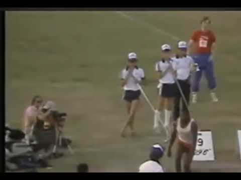 Carl  Lewis  wins  Indianapolis  1983. Stroke  (  8.73w plus 3.2 )
