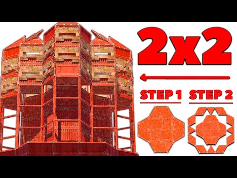 The ''META'' 2 - 4 Man 2x2 Expansion - Rust Base Design 2025