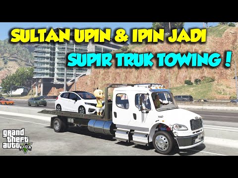 SULTAN UPIN IPIN JADI SUPIR TOWING HONDA JAZZ RS BANG KULO - GTA V SULTAN UPIN IPIN EPISODE SPESIAL
