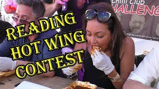 Extreme Hot Wing Eating Contest held at the Reading Chilli Festival