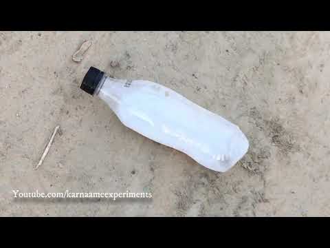 Experiment: calcium carbide vs bottel (Big blast)