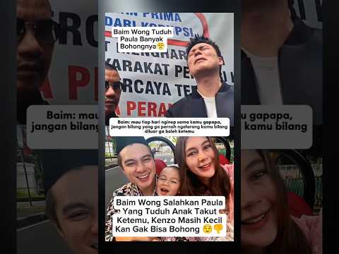 Baim Wong Serang Balik Paula 😭 #baimwong #paulaverhoeven #baimpaula