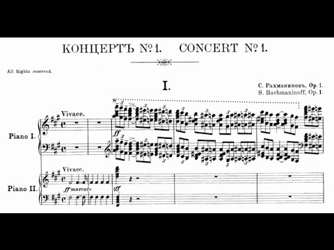 Rachmaninoff Piano Concerto 1 No. 1 in f-sharp minor, Op. 1 (Shelley)