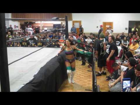 Santana Garrett, Brandi Lauren at Brain Buster Pro Anniversary Show Feb. 2017