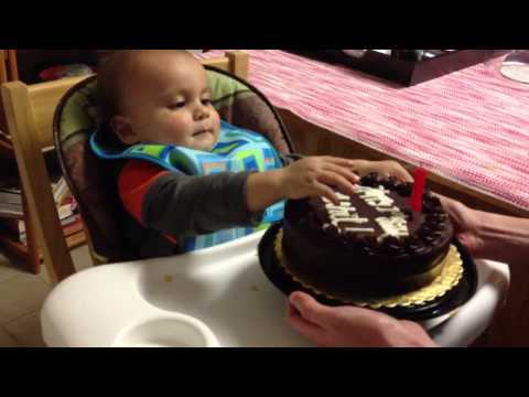 Akhil and his birthday cake