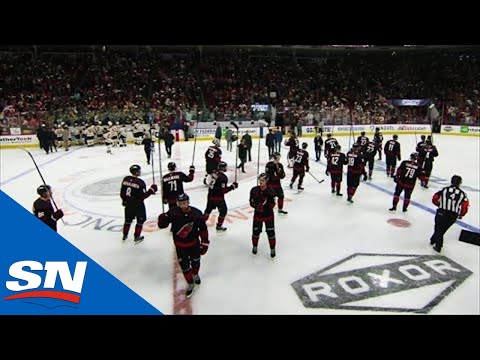 Hurricanes Give Fans Last Salute After Handshakes With Bruins