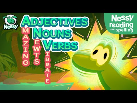 Nessy Reading Strategy | Adjectives, Nouns, Verbs (Amazing Newts Vibrate) |