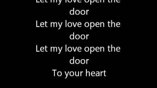 let my love open the door lyrics
