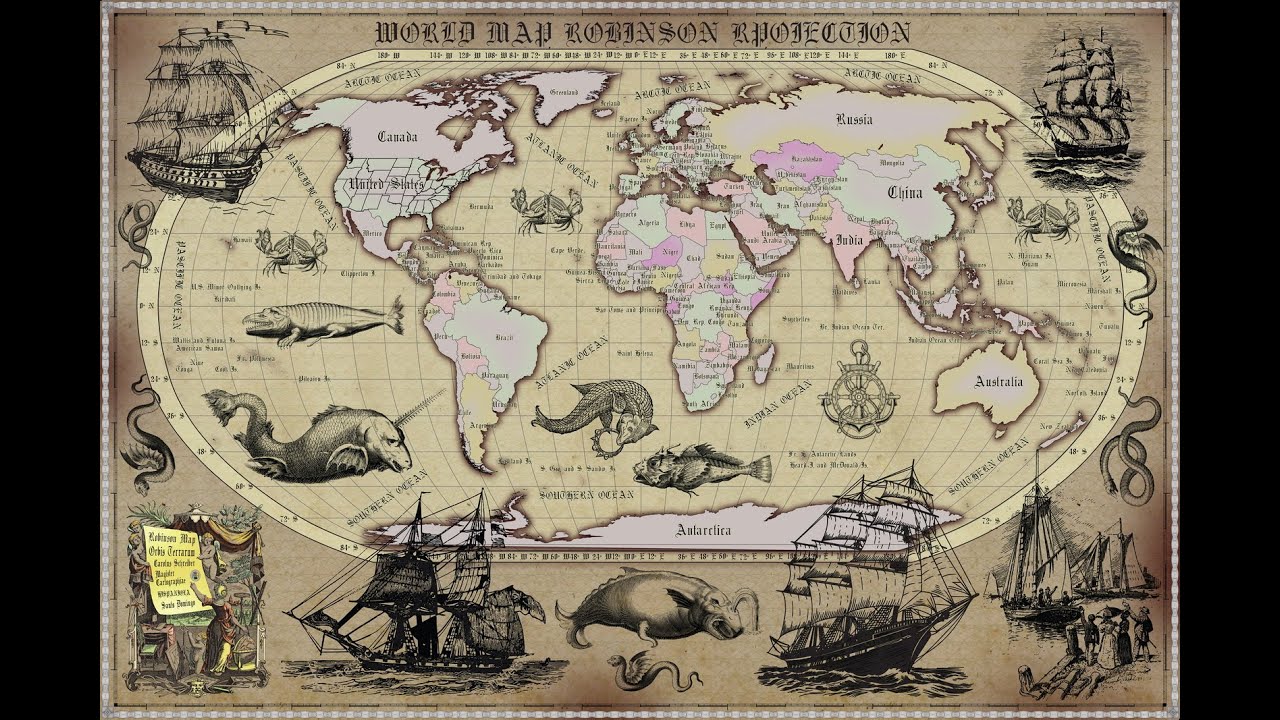 20 vintage map
