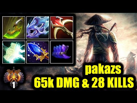 🔥 RANK TOP 1 AMERICAS - 65k DMG - 28 Kills - Juggernaut - Pakazs SMURF - Dota 2 Pro Game Highlights