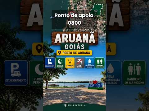 Ponto de apoio 📍 Aruanã – Goiás | Porto de Aruanã