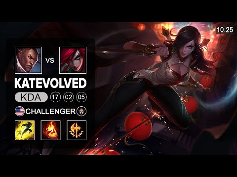 KatEvolved Katarina Mid vs Lucian - NA Challenger Patch 10.25