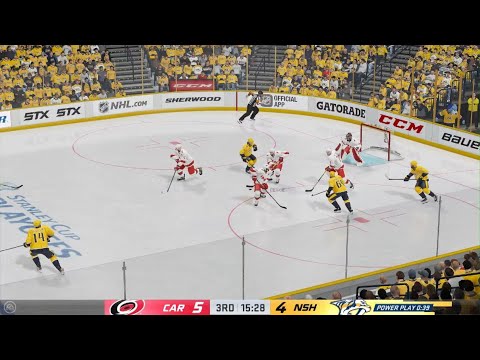 NHL 21_Stanley Cup Playoffs sim Hurricanes vs Predators period 3 game 4